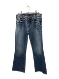 Silver Y2K Distressed Jeans Vintage
