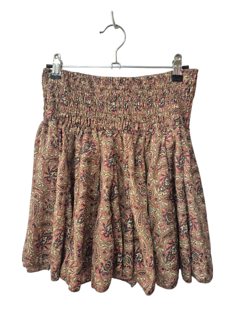 Paani Smocked Paisley Skirt
