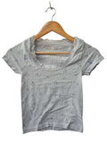 Gypsy & Jade Lace Trim Tee Short Sleeves