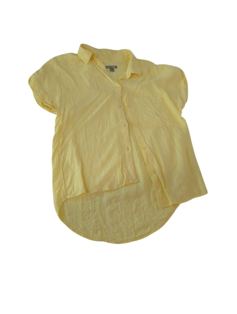 Falls Creek Button-Front Blouse Short Sleeves