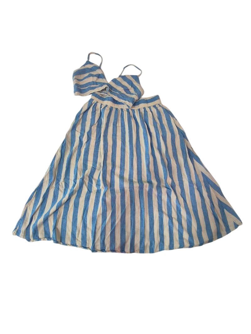 A New Day Striped Midi Set Set