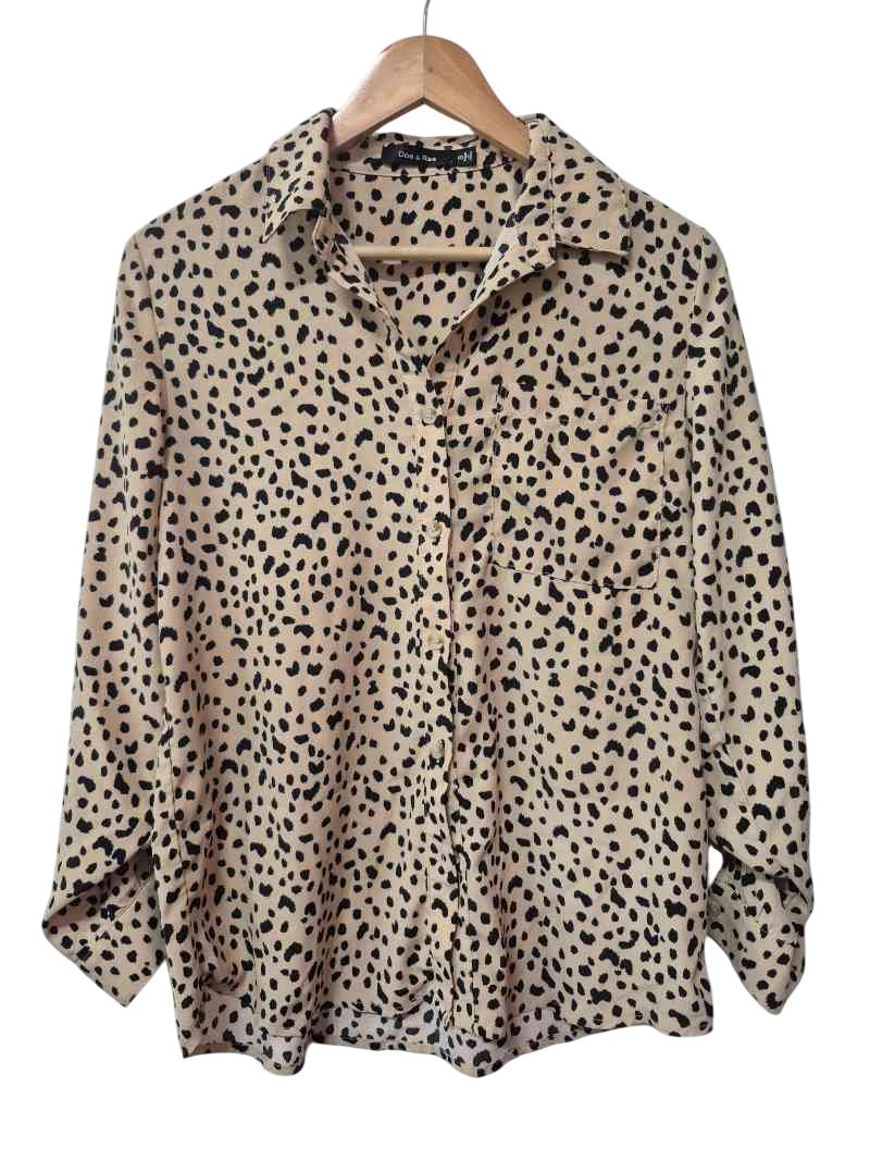 Doe & Rae Button-Up Blouse Long Sleeves