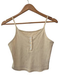 Shein Ribbed Button-Up Tanks
