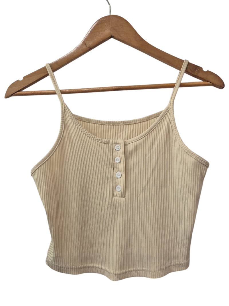 Shein Ribbed Button-Up Tanks