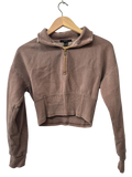 Forever 21 Quarter-Zip Cropped Long Sleeves