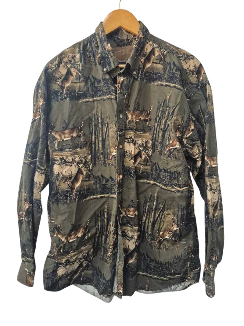 North River Outdoor Print Shirt Vintage
