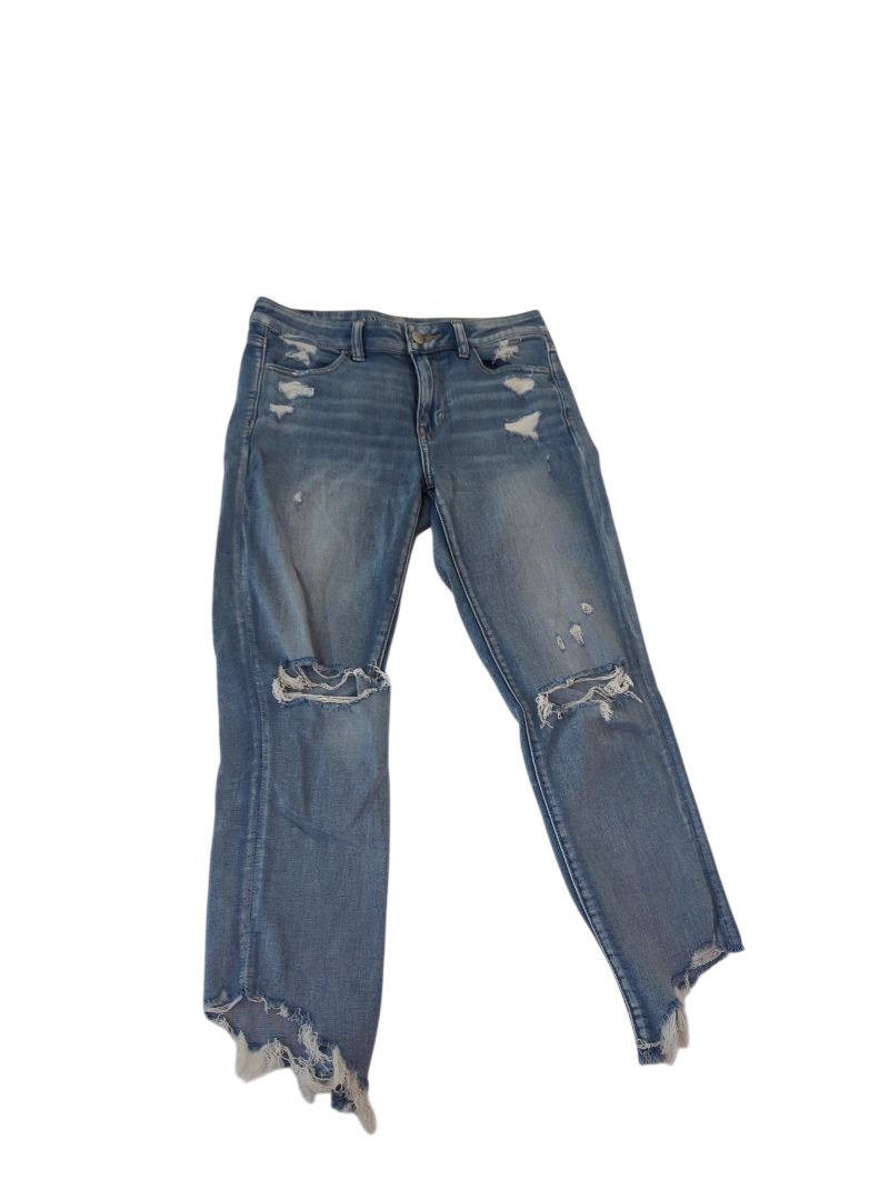 American Eagle Distressed Straight Leg Jeans