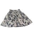Lapis Floral A-Line Skirt