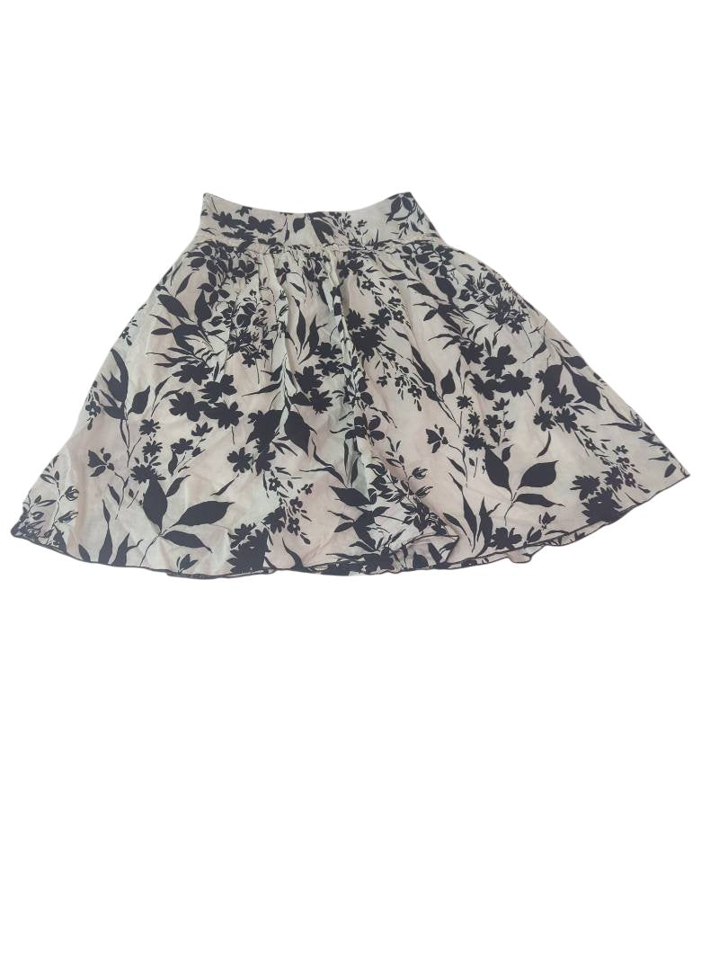 Lapis Floral A-Line Skirt