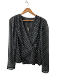 Express Polka Dot Blouse Long Sleeves