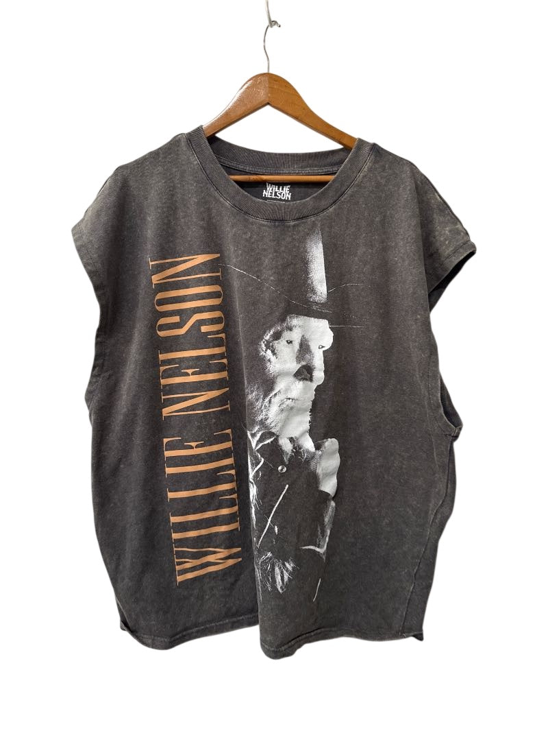 Willie Nelson Sleeveless Graphic Tanks