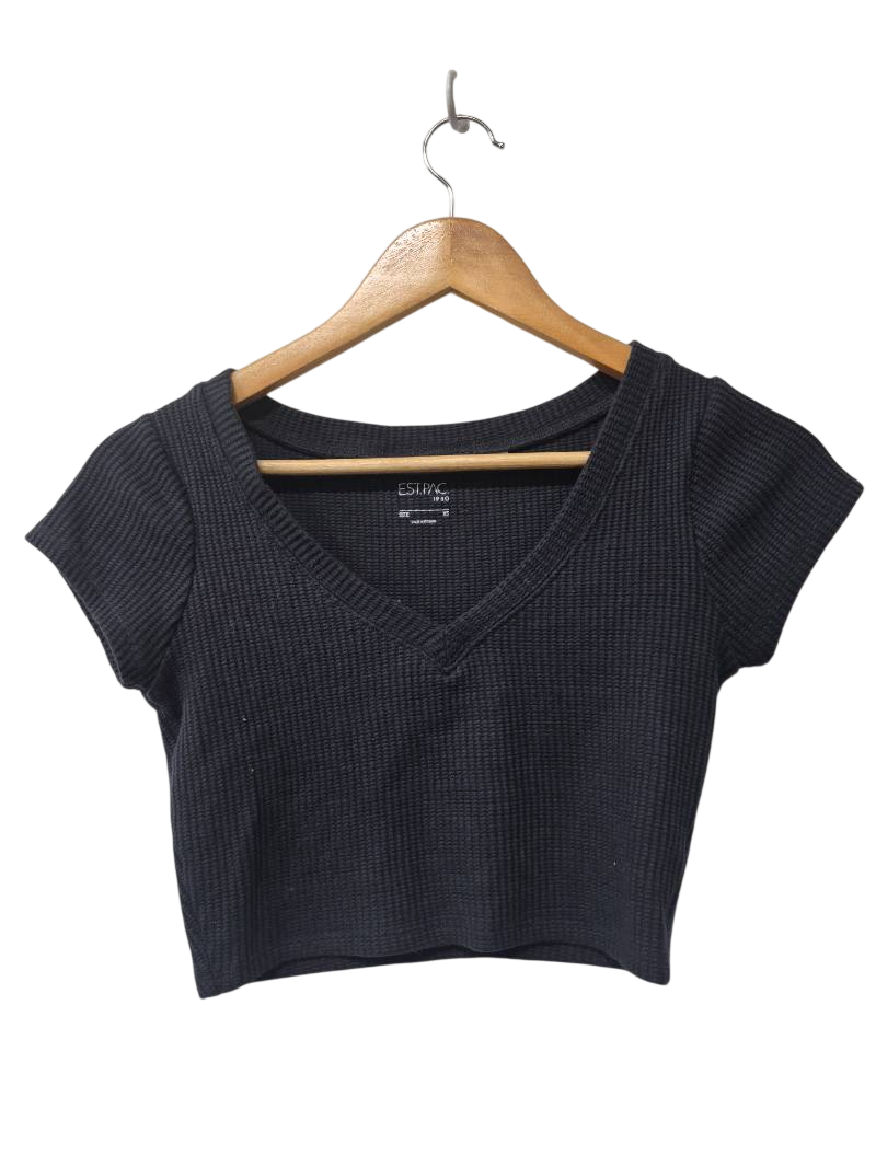 EST.PAC. 1980 V-Neck Cropped Short Sleeves