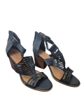 Massini Woven Block Heel Heels