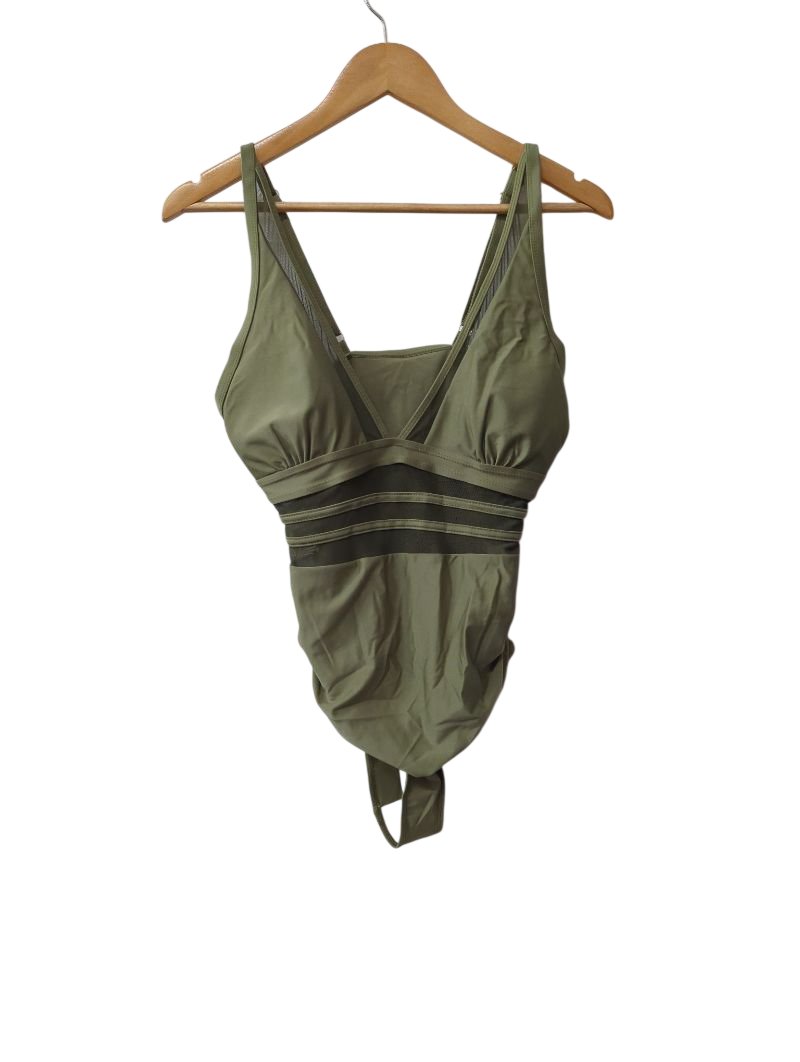 V-Neck One-Piece Swimwear