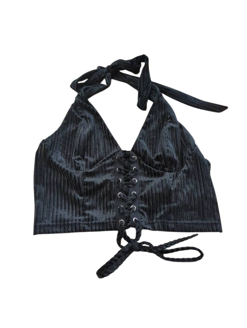 Halter Lace-Up Tanks