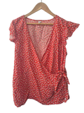Old Navy Floral Wrap Short Sleeves