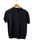 Sag Harbor Mock Neck Short Sleeves
