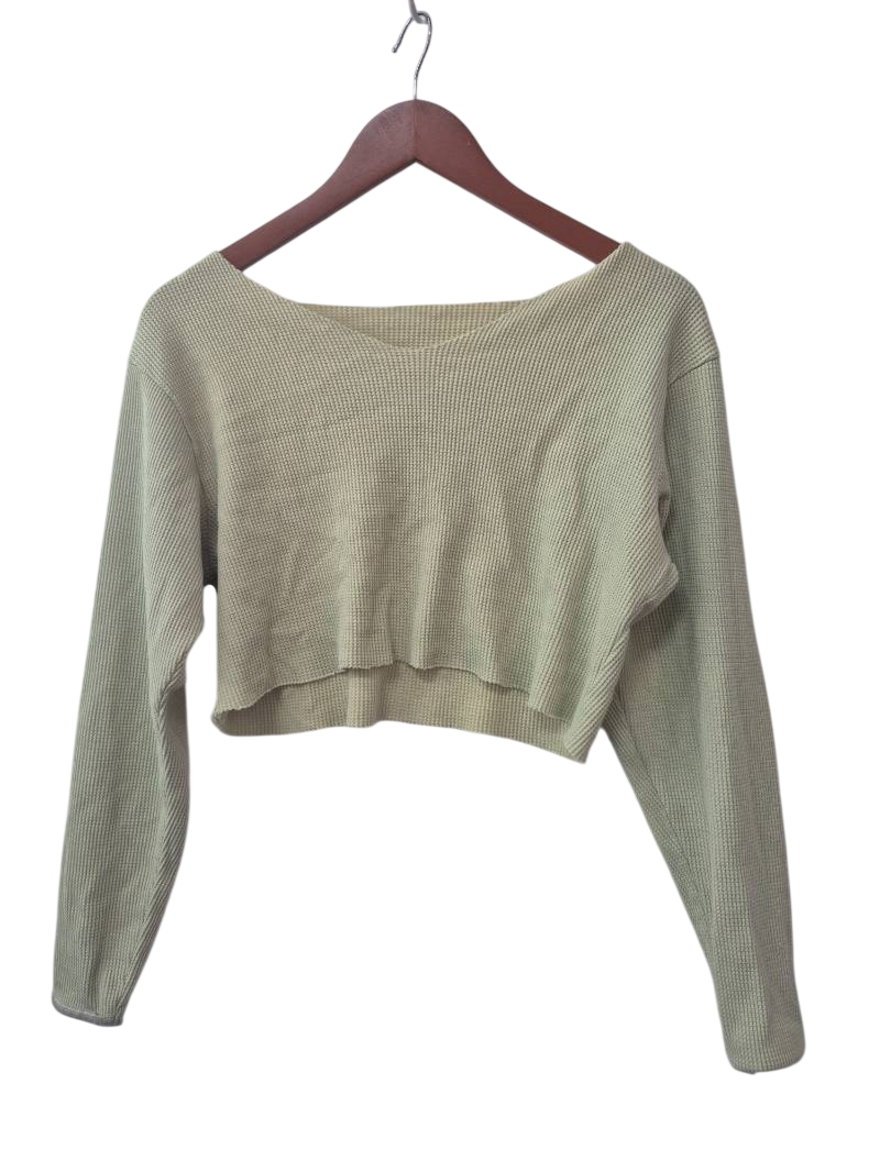 Cropped Sweater Long Sleeves