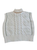 Avantlook Sleeveless Cable Knit Sweaters