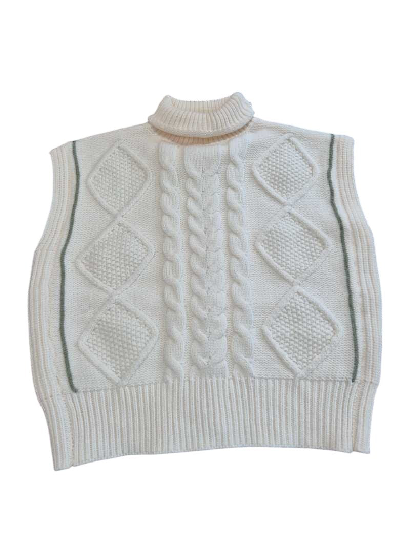 Avantlook Sleeveless Cable Knit Sweaters