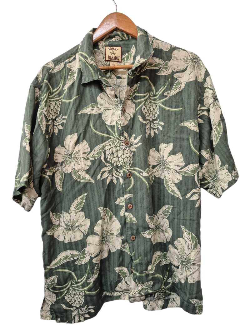 Tommy Bahama Floral Hawaiian Shirt Vintage
