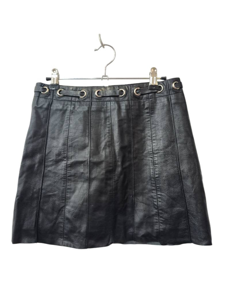 BCBG MAXAZARIA Leather Mini Skirt Vintage
