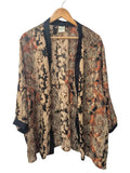 Blair Patterned Open Cardigan Long Sleeves