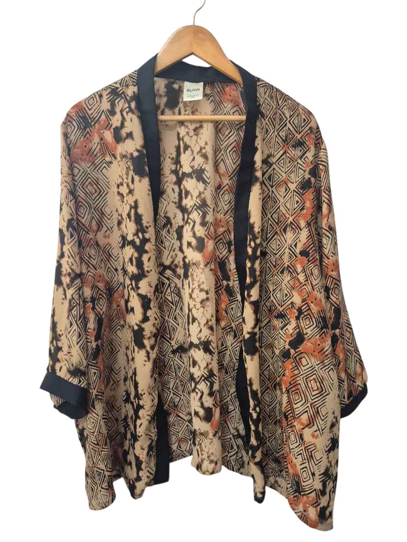 Blair Patterned Open Cardigan Long Sleeves