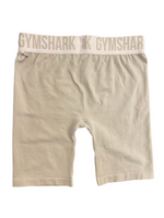 Cream Gym Shark Bike Shorts, M