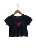 Brandy Melville Graphic Cropped Tee Short Sleeves