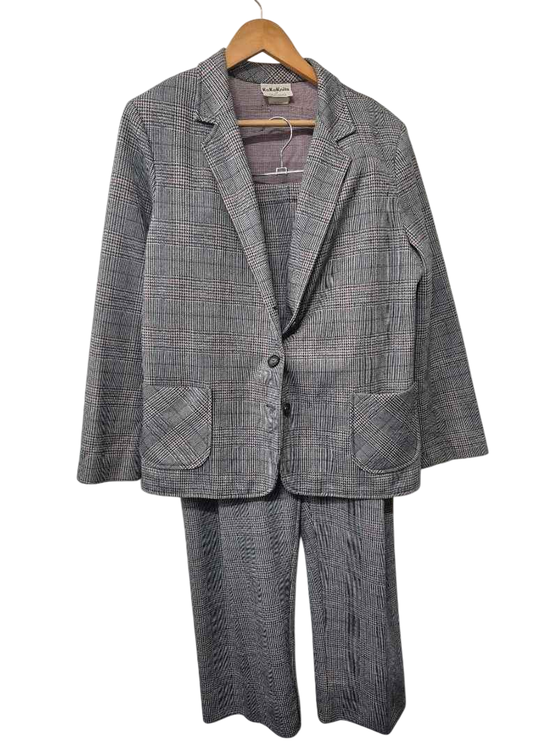 KoKo Knits Plaid Suit Set Vintage