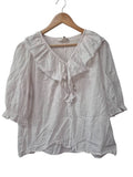 Ba&sh Ruffled V-Neck Short Sleeves