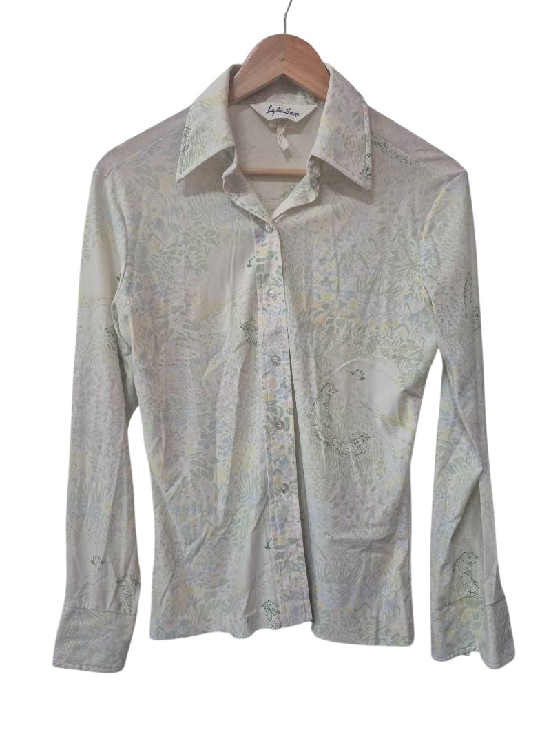 Lady Manhattan Printed Vintage Blouse Vintage