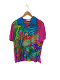 Diane Gilman Parrot Print Shirt Vintage
