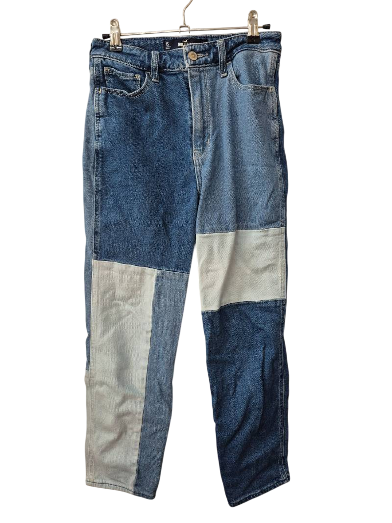 Hollister Patchwork Straight Leg Jeans