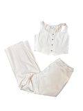 Rachel Zoe Sleeveless Buttoned Set Set