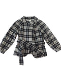 Worthington Plaid Belted Jacket Vintage
