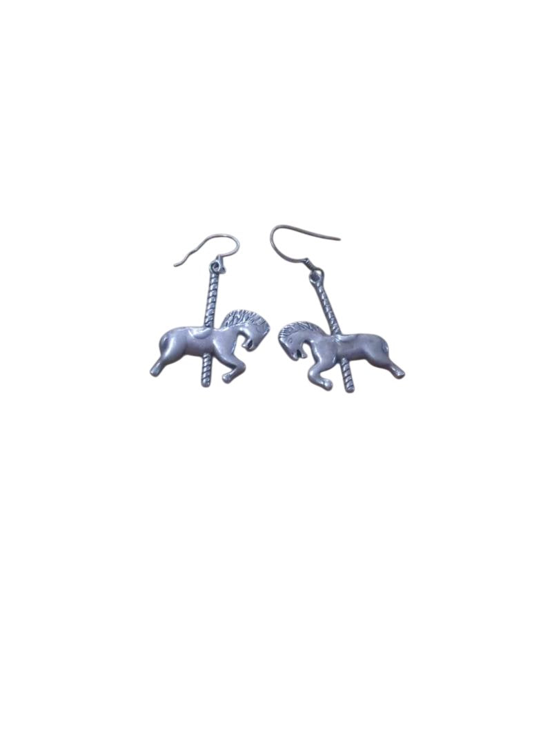 Carousel Horse Earrings Jewelry