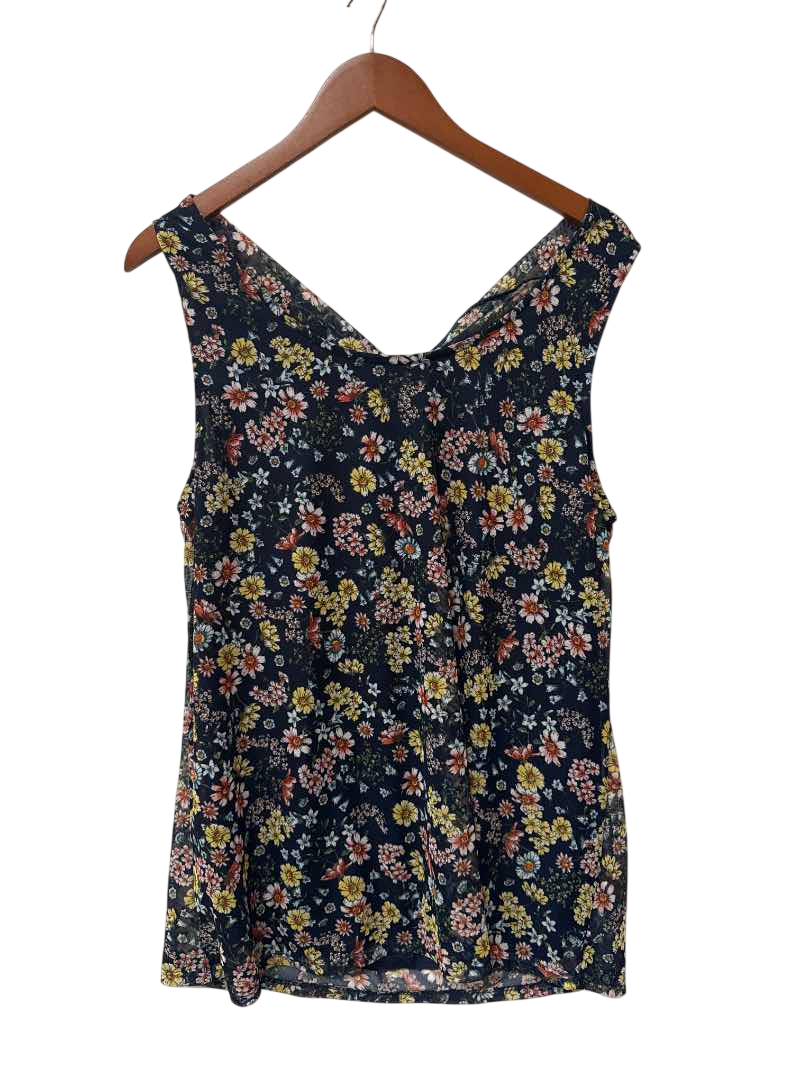 Espresso  Floral Print Tanks