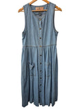 Exp Denim Button Dress Vintage