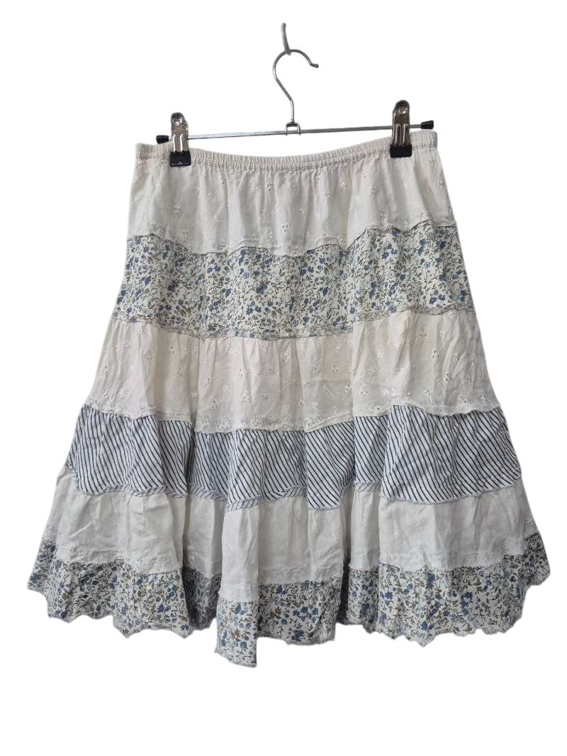 Derek Heart Tiered Floral Skirt