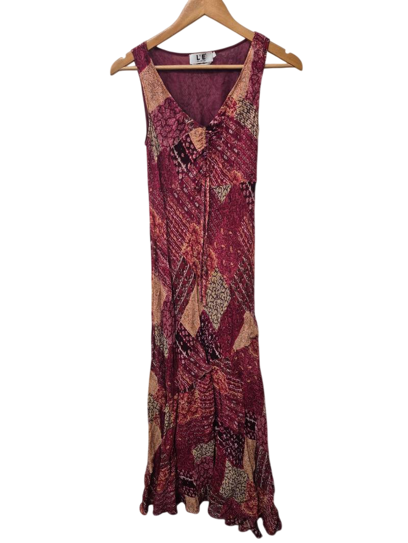 L'equipe Plus Boho Midi Dress Vintage