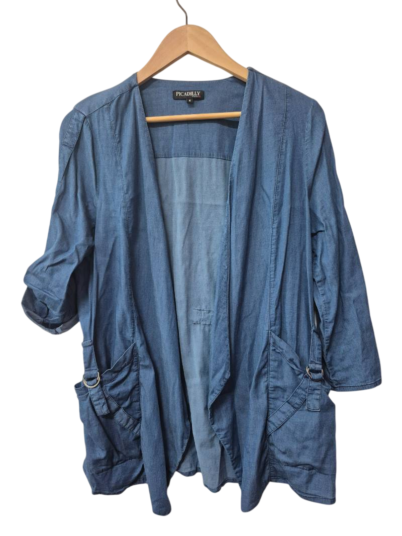 Picadilly Open Front Cardigan Long Sleeves