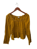 Madewell Ruffle Trim Long Sleeves