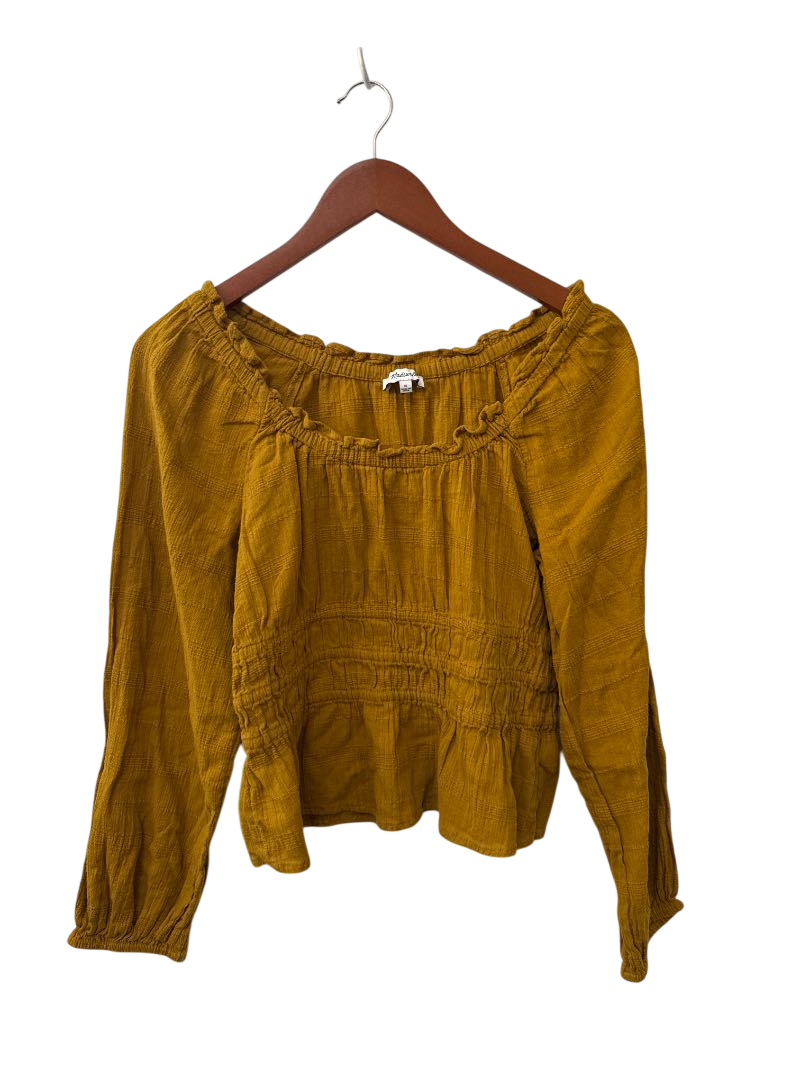 Madewell Ruffle Trim Long Sleeves