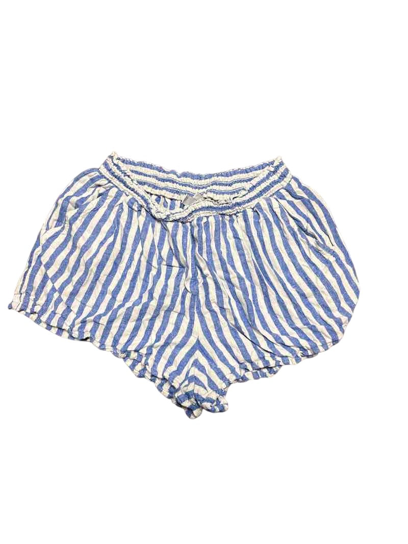 Ava & Viv Striped Elastic Waist Shorts