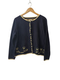 Christopher & Banks Embroidered Cardigan Vintage
