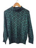 Private Eyes Geometric Knit Sweater Vintage