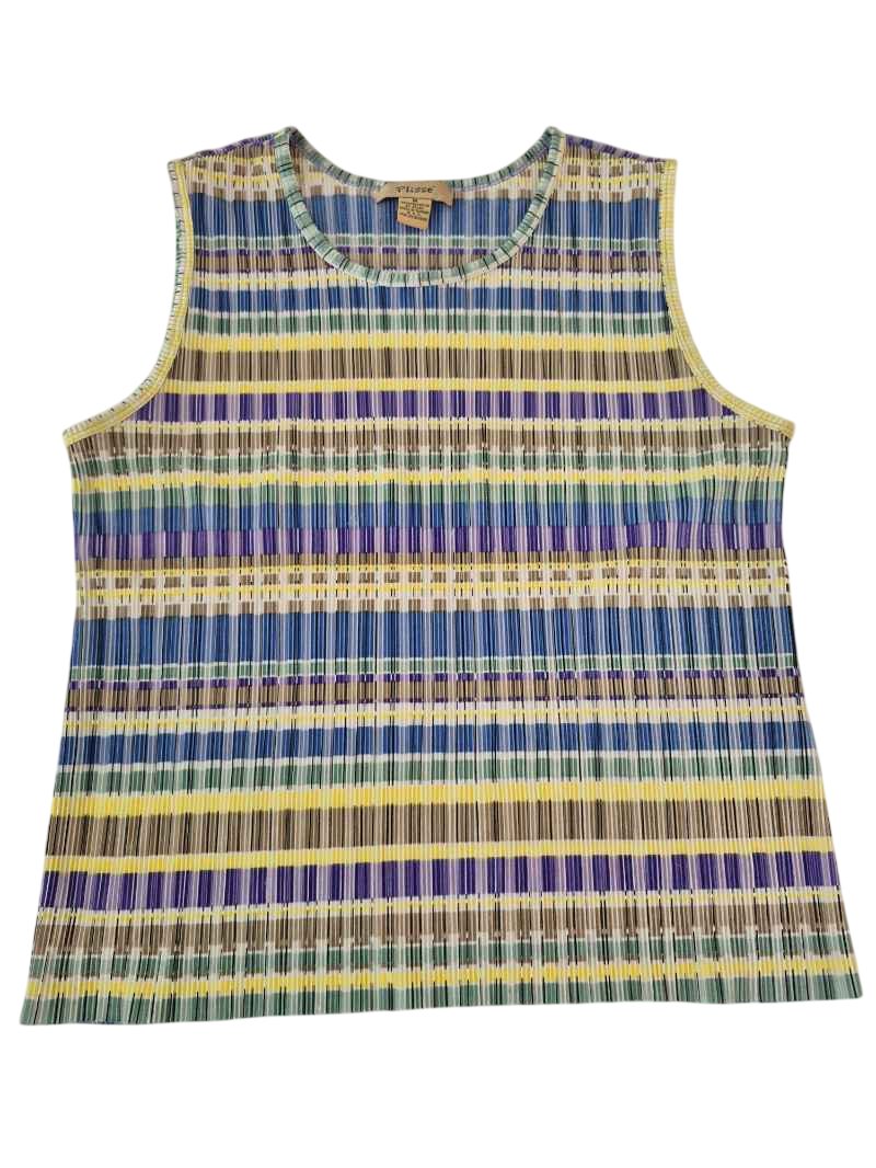 Plissè Striped Tank Top Vintage