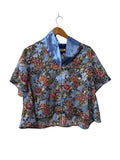 Victoria Seceret Floral Satin Blouse Vintage